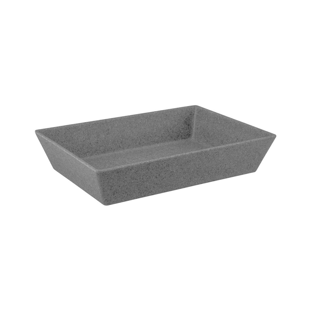 JAB Melamine Concrete Rectangular Deli Dish 350x250x70mm/4600ml