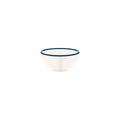 JAB Melamine Vintage Cream / Blue Rim Round Bowl 125x65mm / 430ml