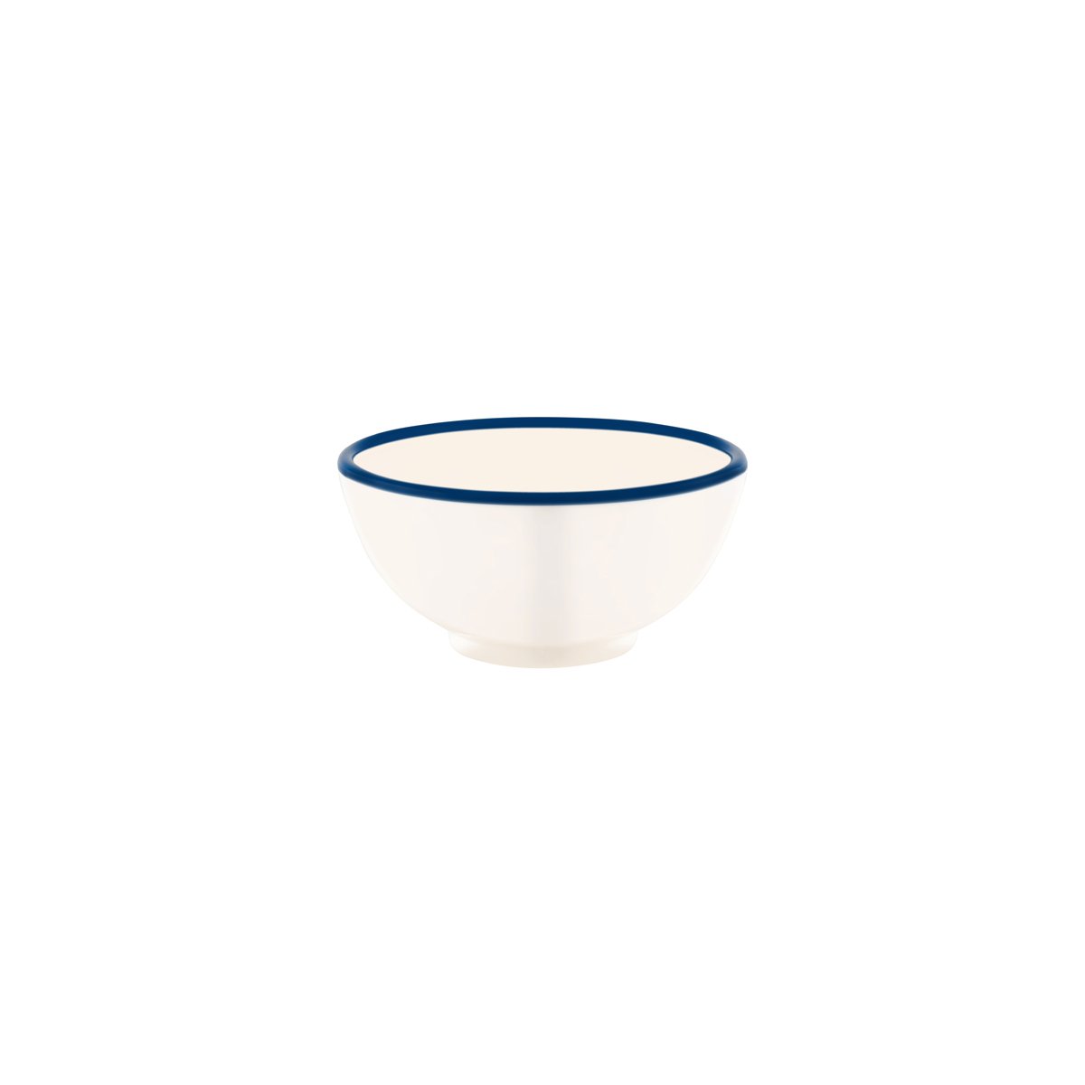 JAB Melamine Vintage Cream / Blue Rim Round Bowl 150x70mm / 710ml