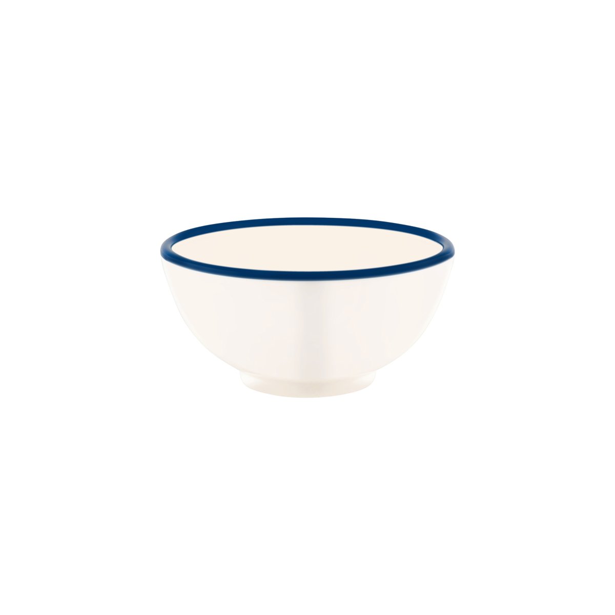 JAB Melamine Vintage Cream / Blue Rim Round Bowl 175x80mm / 1100ml