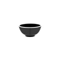 JAB Melamine Vintage Black / White Rim Round Bowl 150x70mm / 710ml
