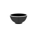 JAB Melamine Vintage Black / White Rim Round Bowl 175x80mm / 1100ml