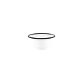 JAB Melamine Vintage White / Black Rim Round Bowl 125x65mm / 430ml