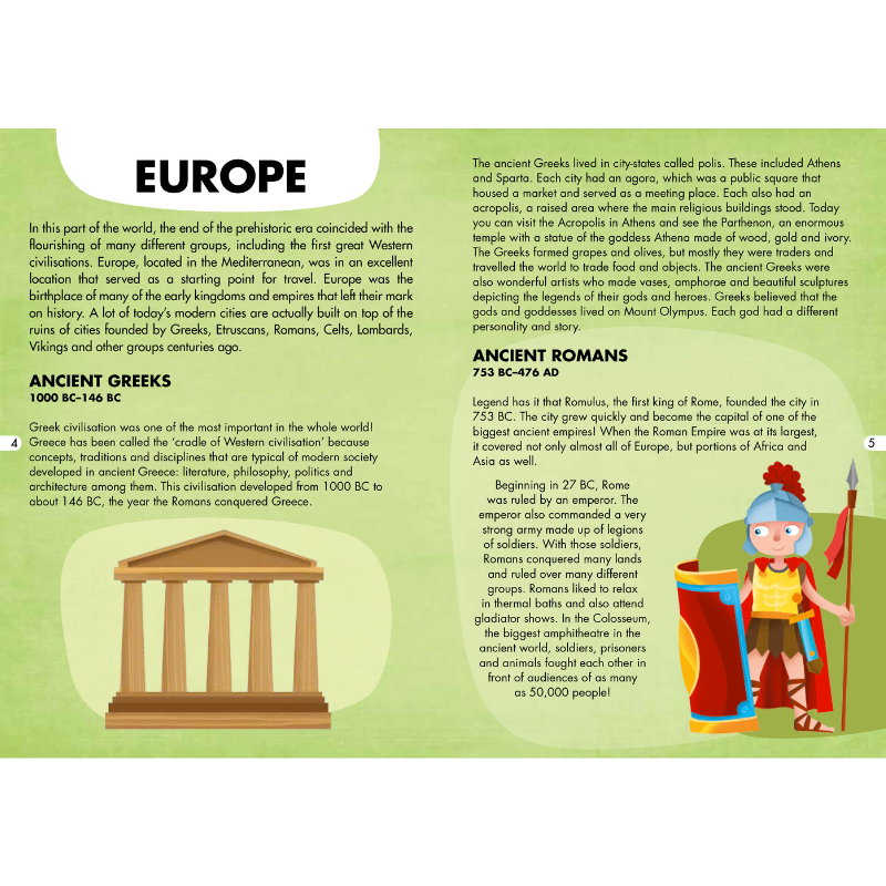 Sassi Travel, Learn and Explore - Puzzle and Book Set - World of Ancient Civilisations, 200 pcs image 4
