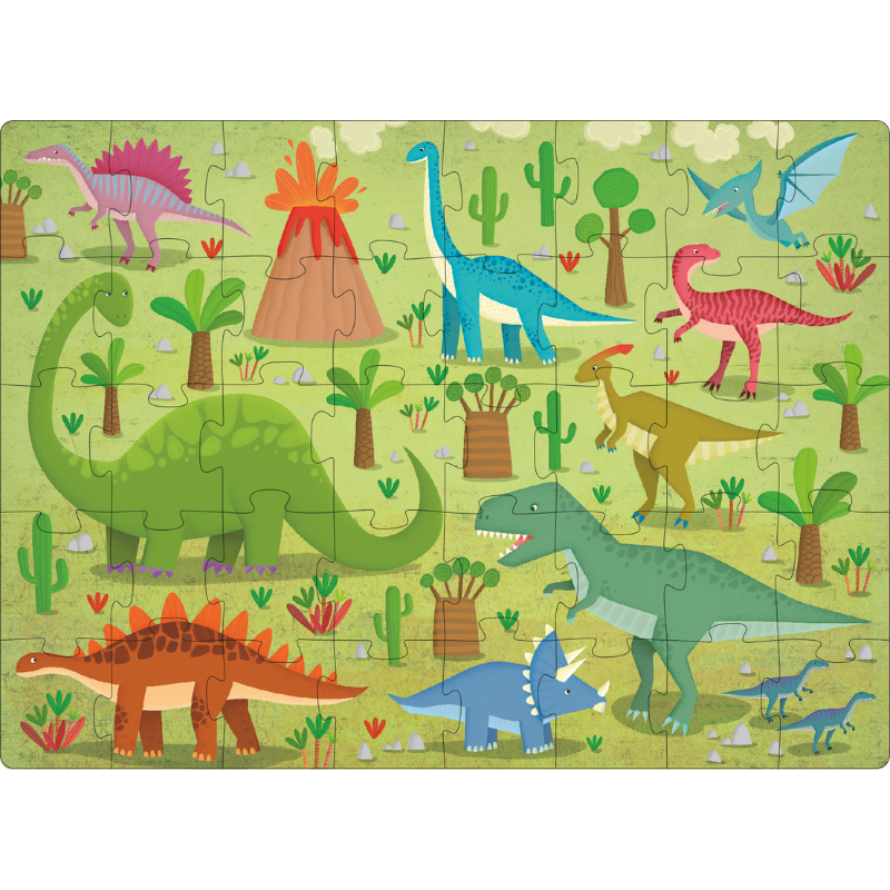 Sassi 3D Puzzle and Book Set - Learn Words Dinosaurs, 40 pcs image 4