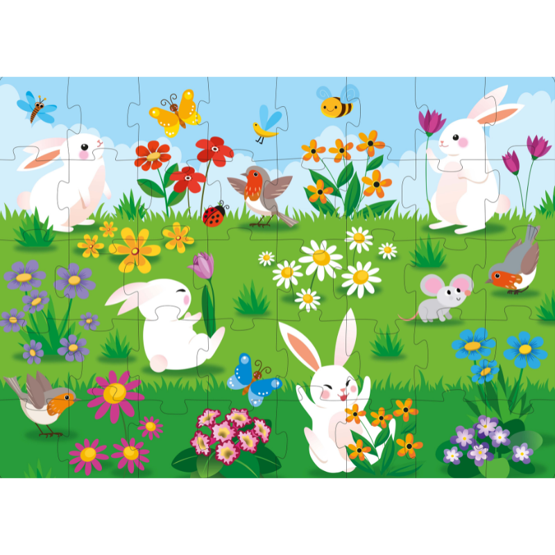 Sassi 3D Puzzle and Book Set - Learn Shapes Flowers, 40 pcs image 5