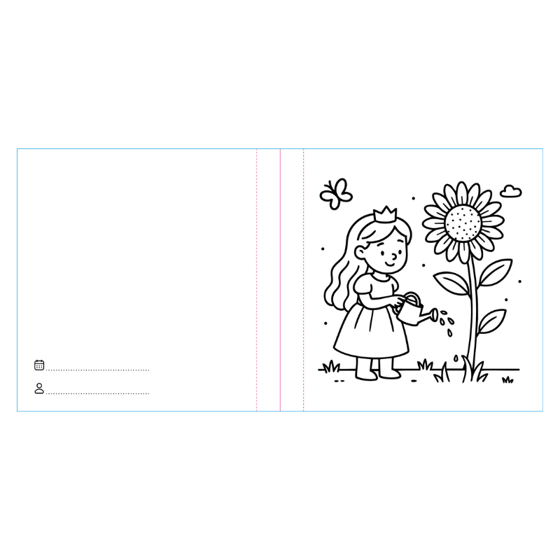 Sassi Colouring Book Square - Princesses image 3