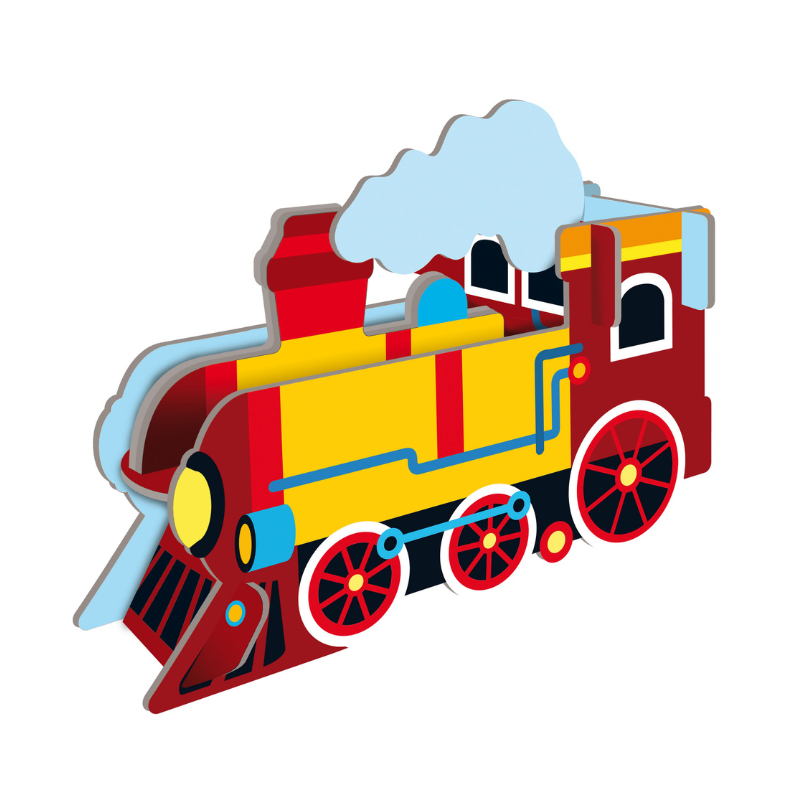 Sassi 3D Puzzle and Book Set - Learn Shapes Train, 40 pcs image 7