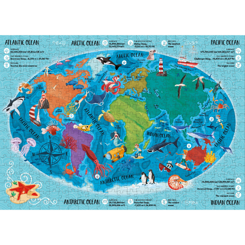 Sassi The Ultimate Atlas and Puzzle Set - The Sea 3D Models and Puzzle image 4