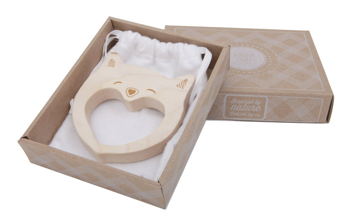 Wooden Story Soother - Smiley Cat image 2
