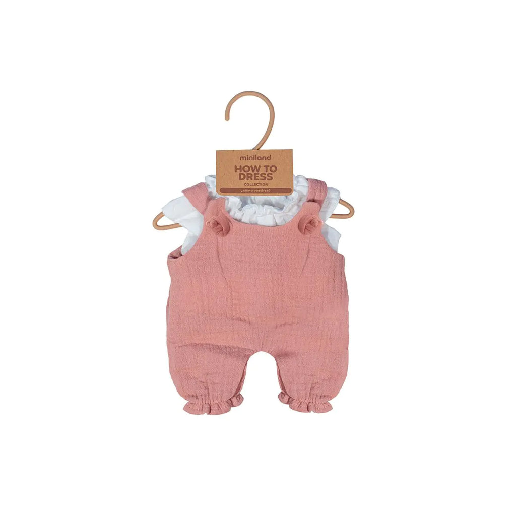 Miniland Doll Clothing - Dungarees & Shirt, 32 cm image 2