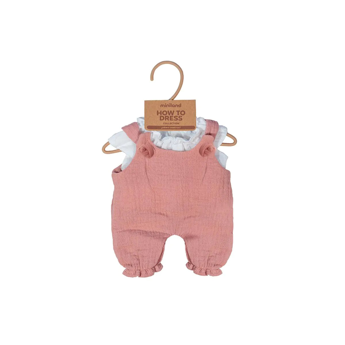 Miniland Doll Clothing - Dungarees & Shirt, 32 cm image 2