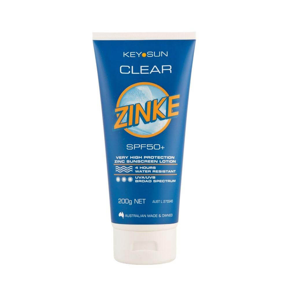 Key Sun Clear Zinke 50+ Tube