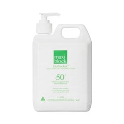 Maxiblock Outbacker Sunscreen with Insect Repellent 1 Litre SPF50+