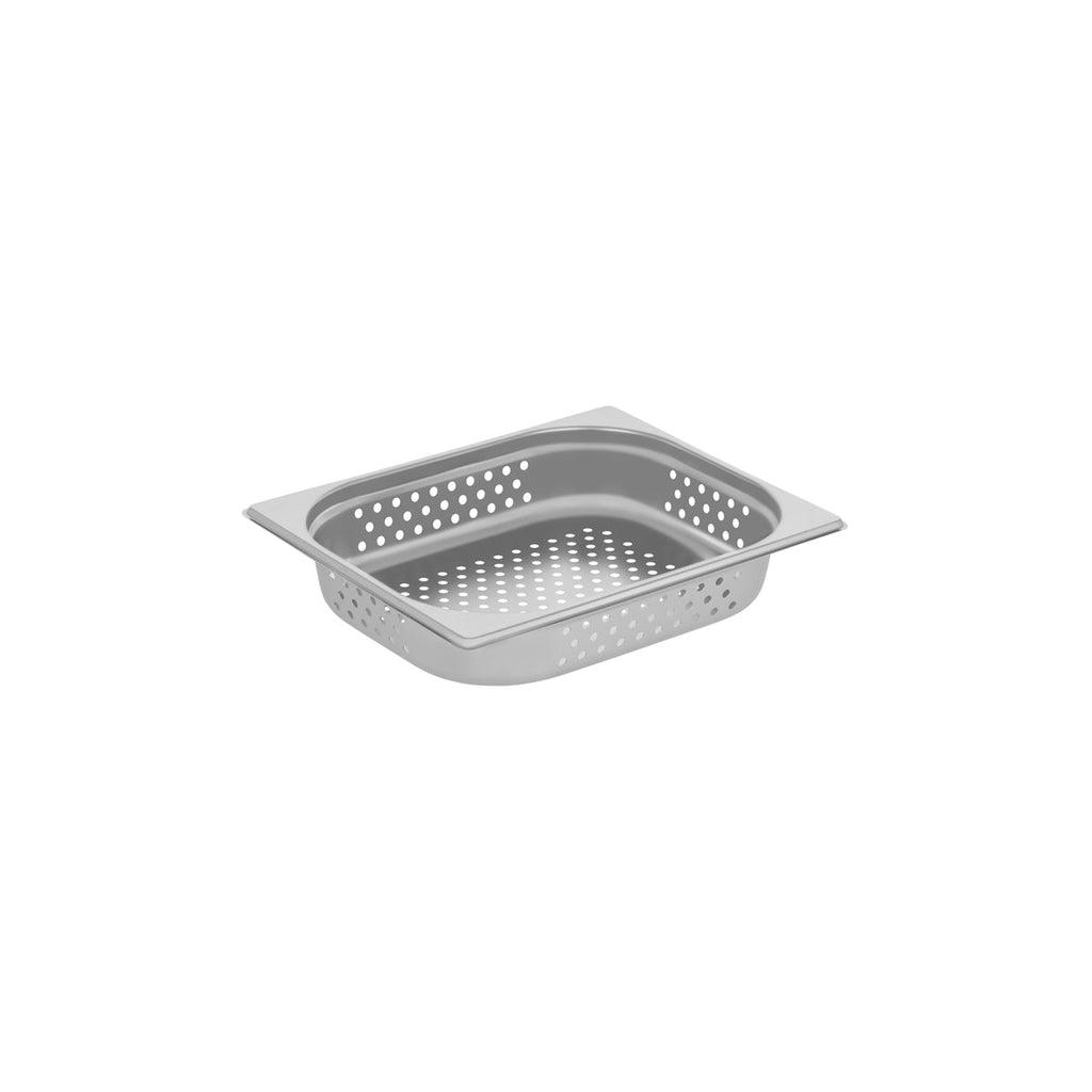 Chef Inox Anti-Jam Steam Pan Perforated 1/2 Size 325x265x65mm / 4.0Lt