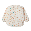 LouLou Lollipop Long Sleeve Bib - French Breakfast