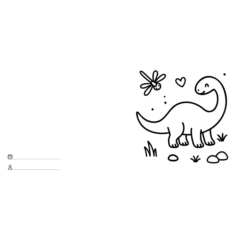 Sassi Colouring Book Square - Dinosaurs image 2