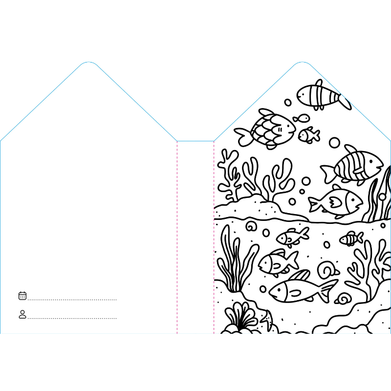 Sassi Colouring Book House - Sea image 2