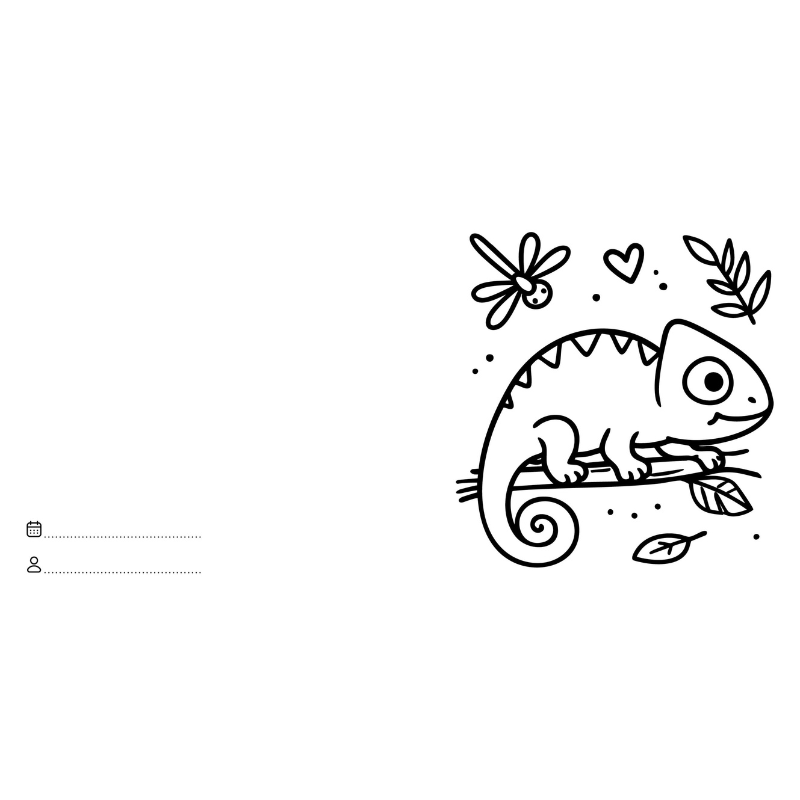 Sassi Colouring Book Square - Jungle Animals image 2