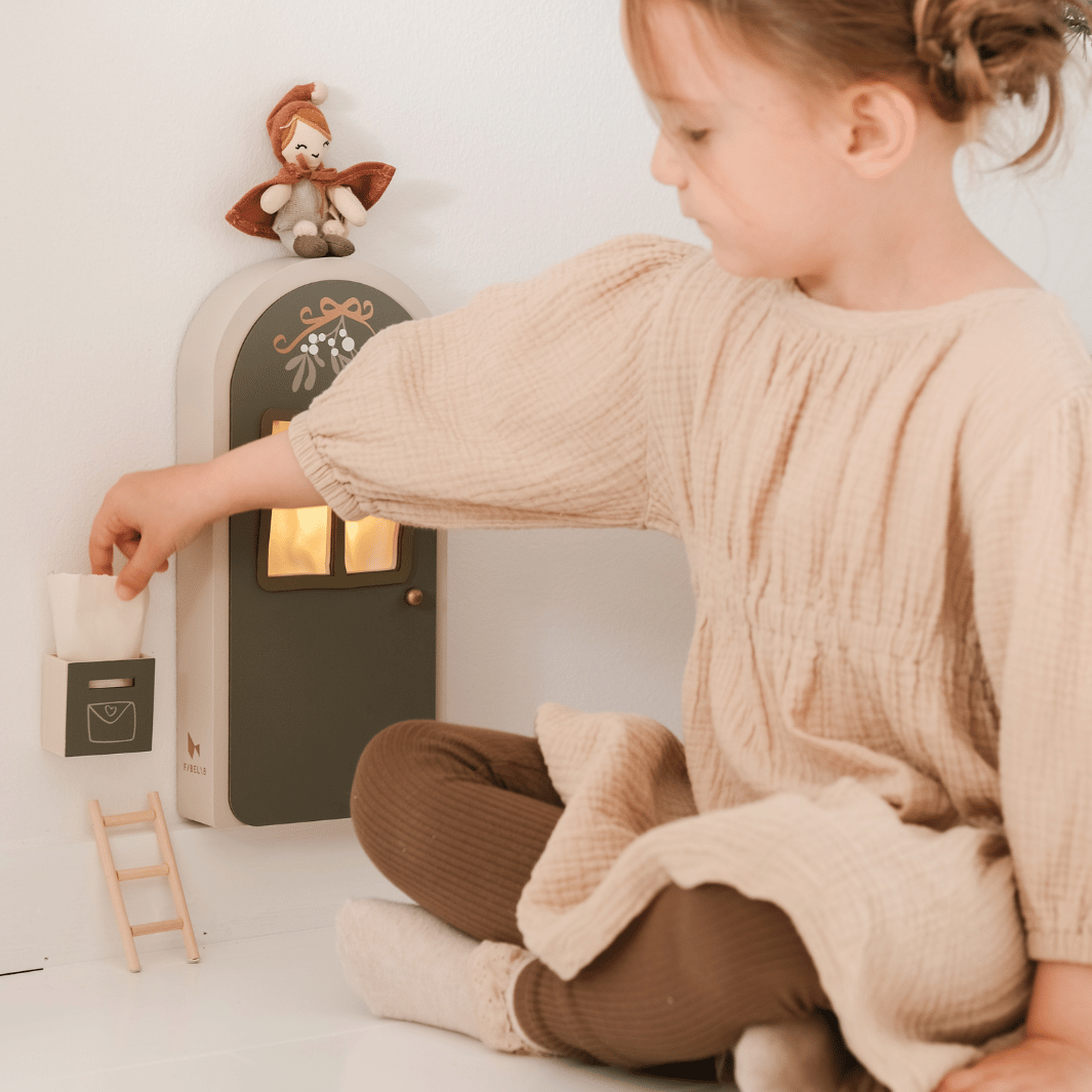 Fabelab Christmas - Elf Door - Green with Light, 30 cm image 2