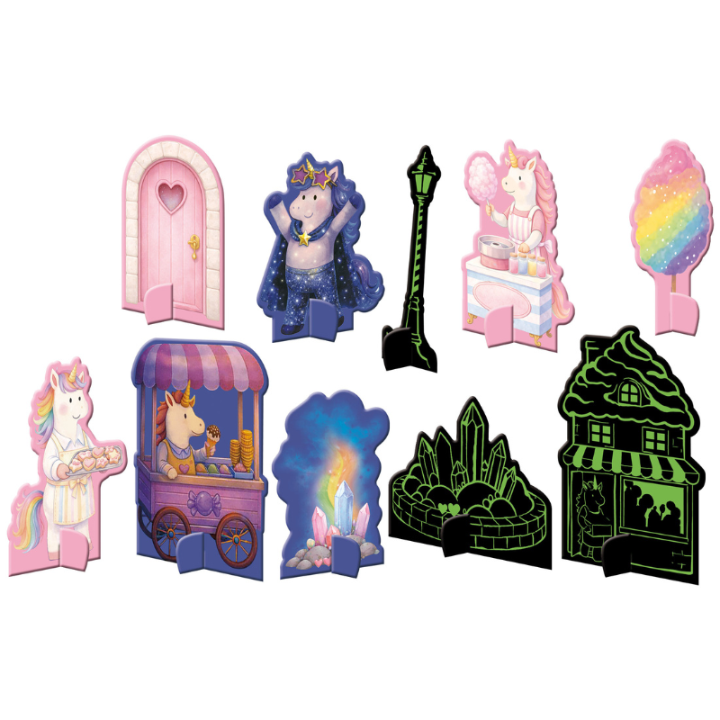 Sassi Day & Night Double-Sided Puzzle & Book Set - Unicorns image 3