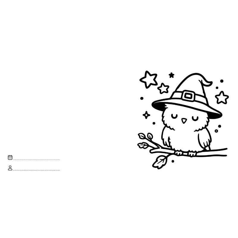 Sassi Colouring Book Square - Halloween image 2