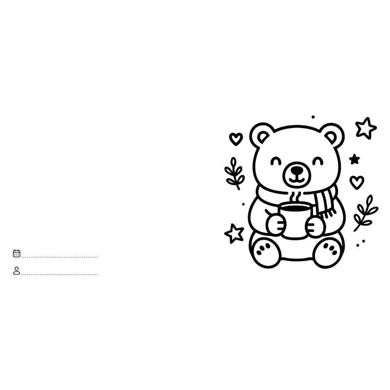 Sassi Colouring Book Square - Christmas image 2
