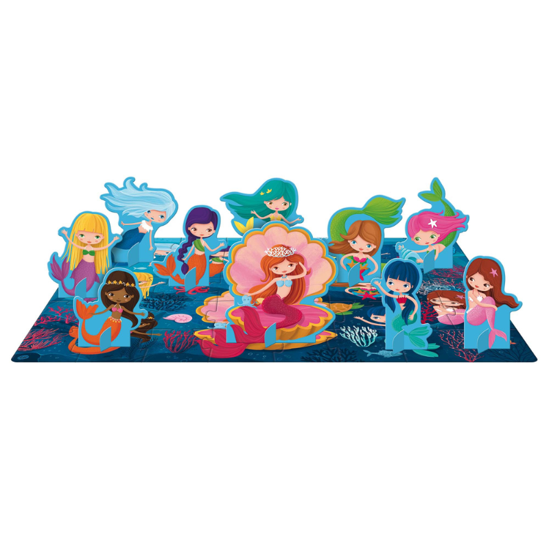 Sassi 3D Puzzle and Book Set - Learn Numbers Mermaids, 40 pcs image 5