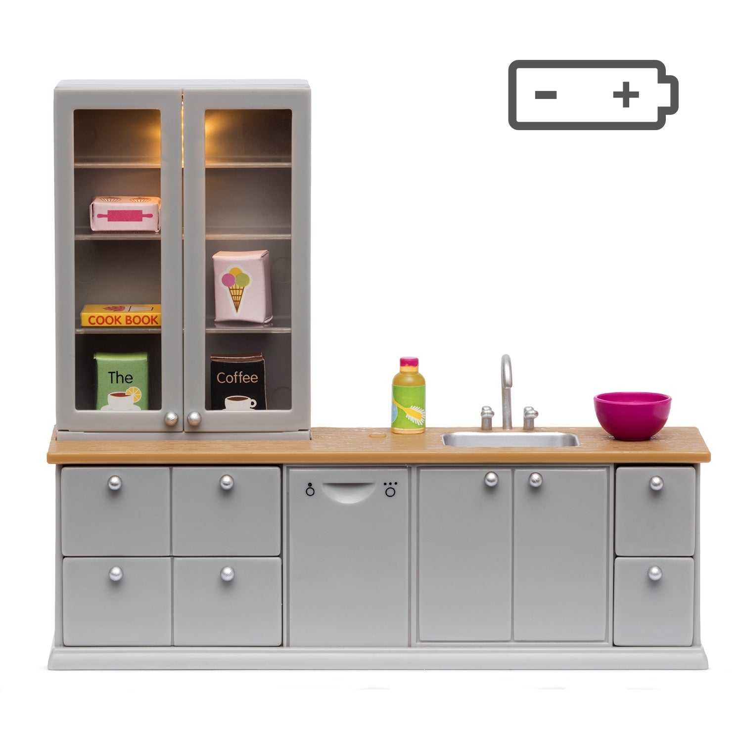 Lundby Doll House Furniture - Kitchen Counter, Sink & Dishwasher Set image 2