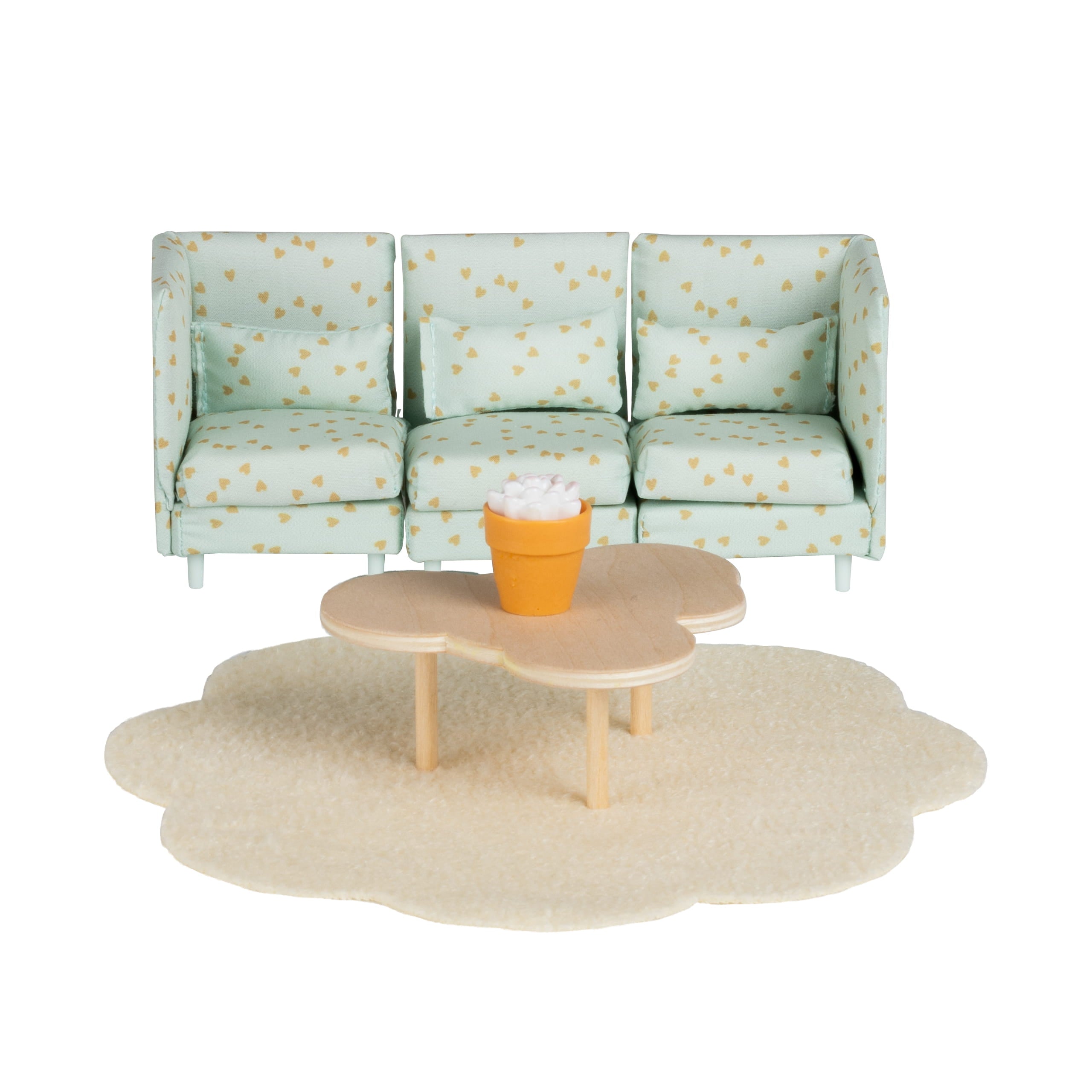 Lundby Doll House Furniture - Modular Lounge & Coffee Table Set image 3
