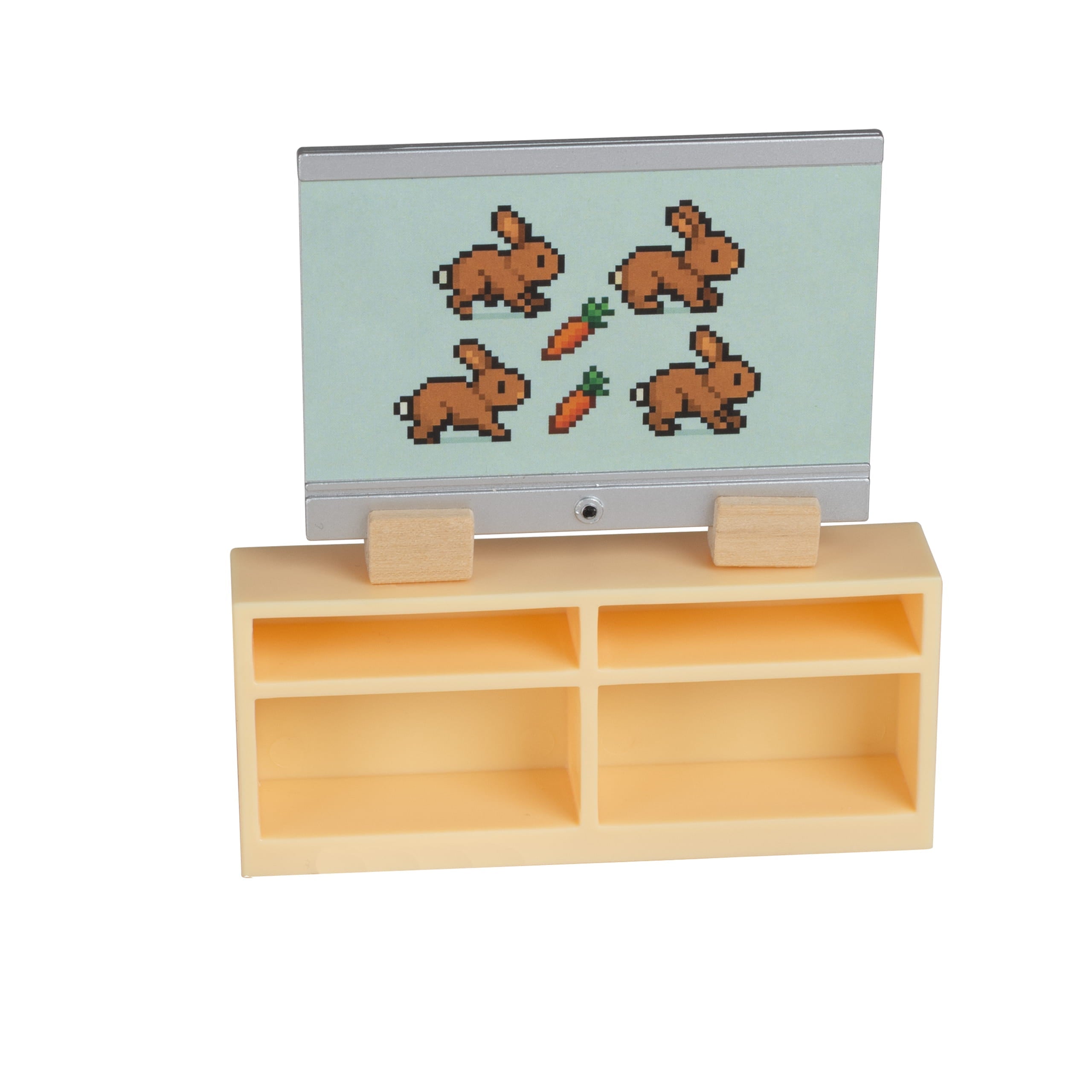 Lundby Doll House Furniture - TV, Bookcase & Gaming Set image 3