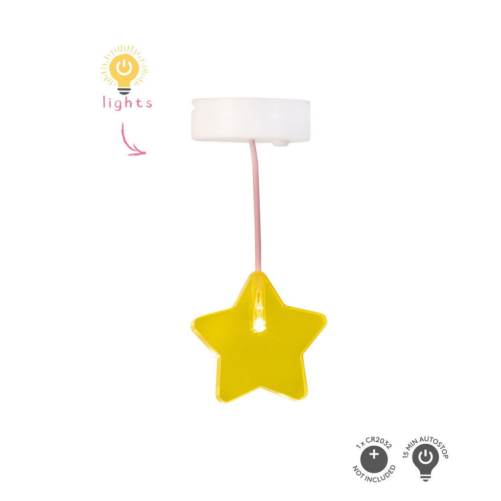 Lundby Doll House Accessories - Star Ceiling Lamp & Beanbag Set image 2