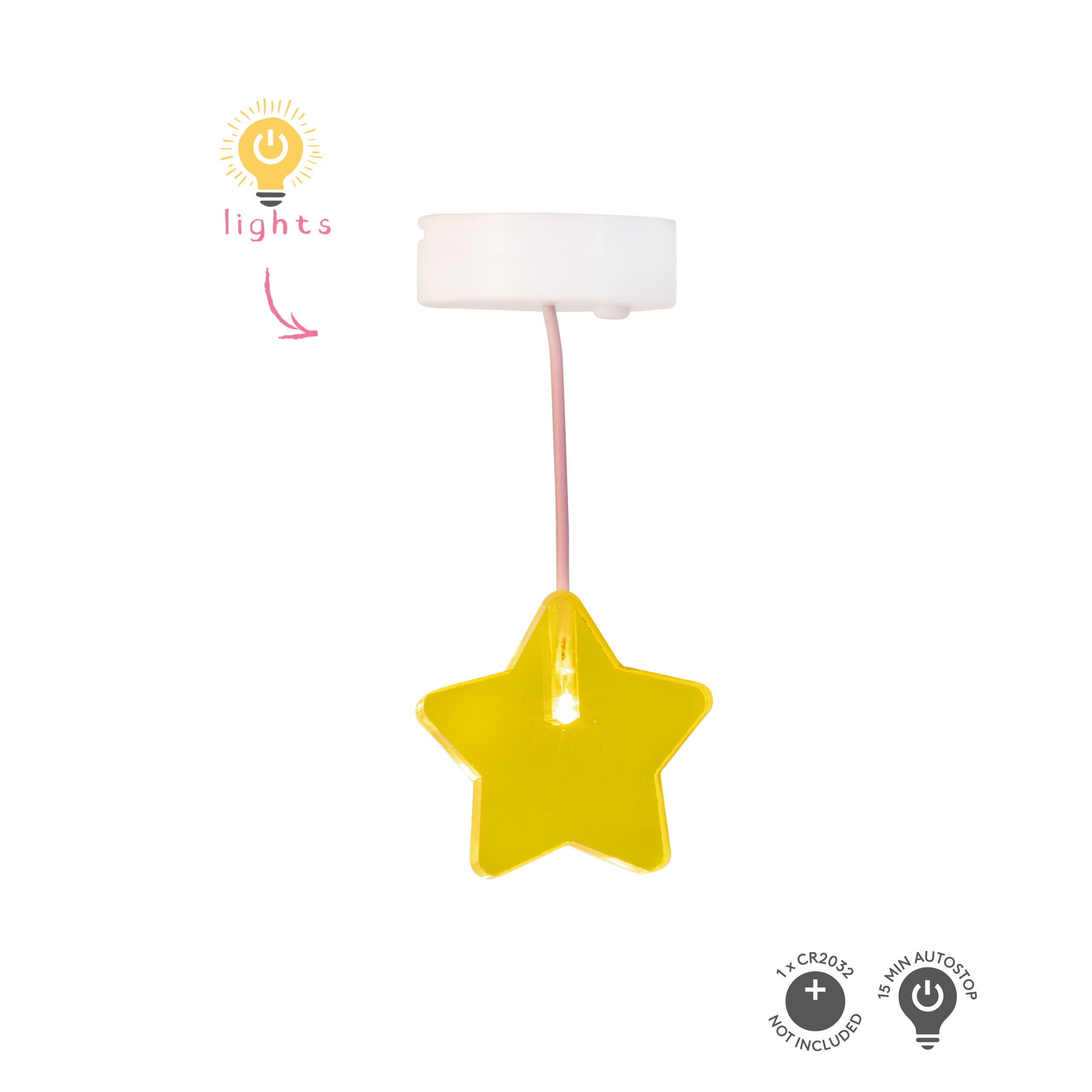 Lundby Doll House Accessories - Star Ceiling Lamp & Beanbag Set image 2