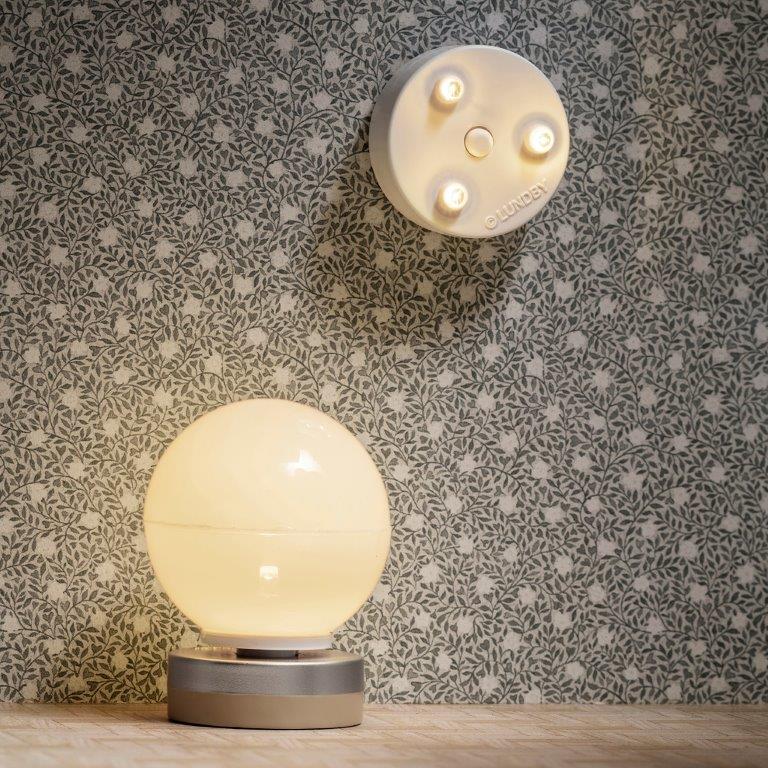 Lundby Doll House Accessories - Spotlight & Ceiling Lamps - Battery Operated image 2