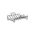 Chef Inox Profile Rack Only For Roast Pan 310x260x68mm