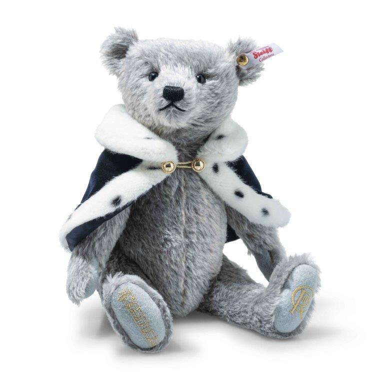 Steiff Limited Edition Teddy Bear - King Charles III Long to Reign Over Us, 31 cm