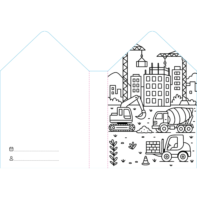 Sassi Colouring Book House - Construction Site image 3