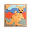 Stellavan & Papa - 3-in-1 Small Block Puzzle, Kangaroo