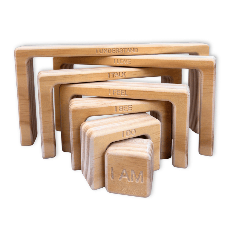 In-wood - Square Affirmation Rainbow image 6
