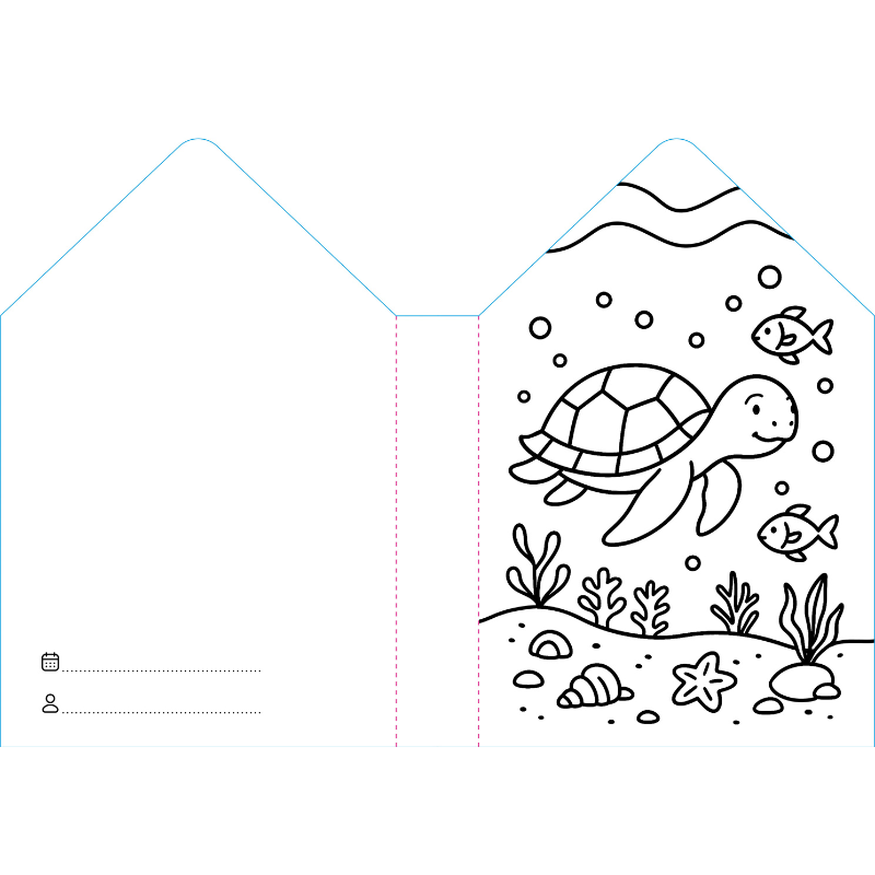 Sassi Colouring Book House - Sea image 3