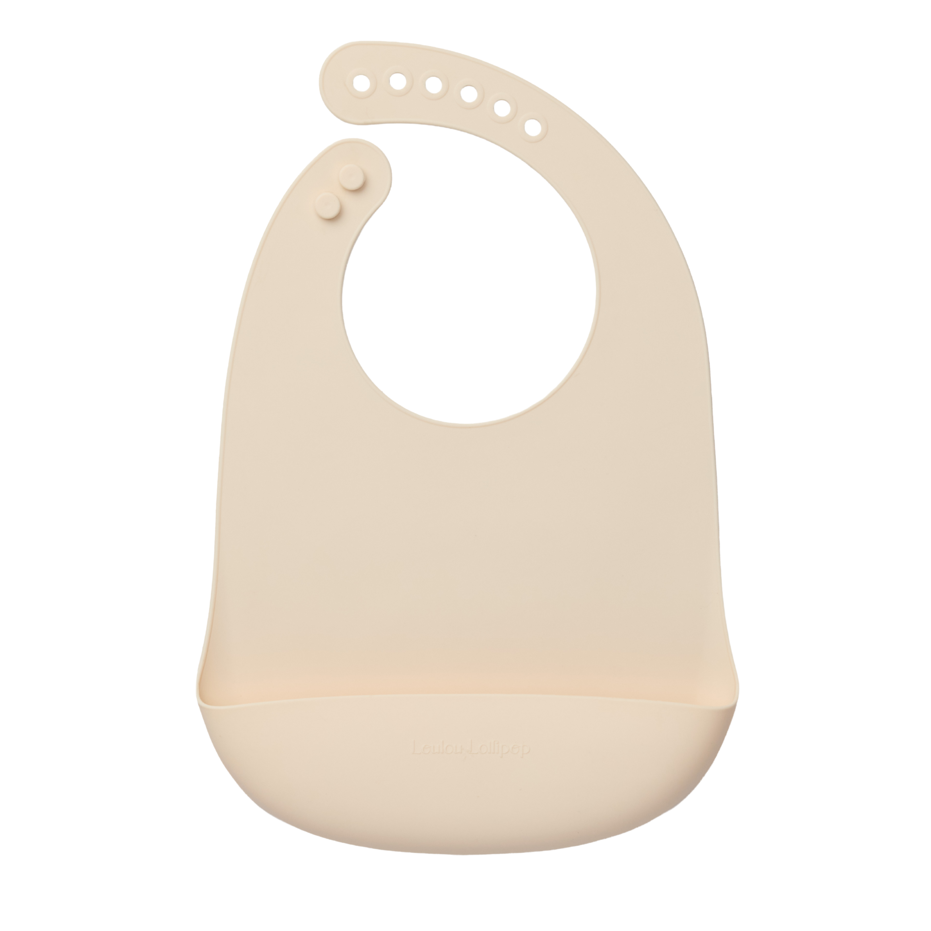 LouLou Lollipop Silicone Bib - Coconut Milk