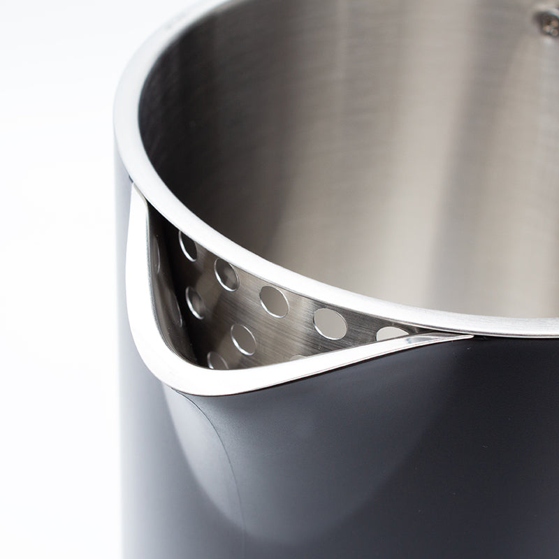 Nero Aria 0.8L Double Wall Black Kettle