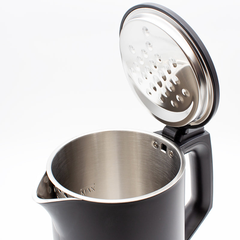 Nero Aria 0.8L Double Wall Black Kettle