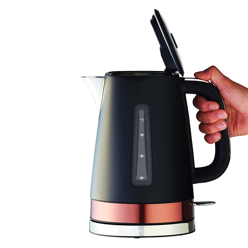 Russell Hobbs Brooklyn Kettle 1.7L Black/ Copper
