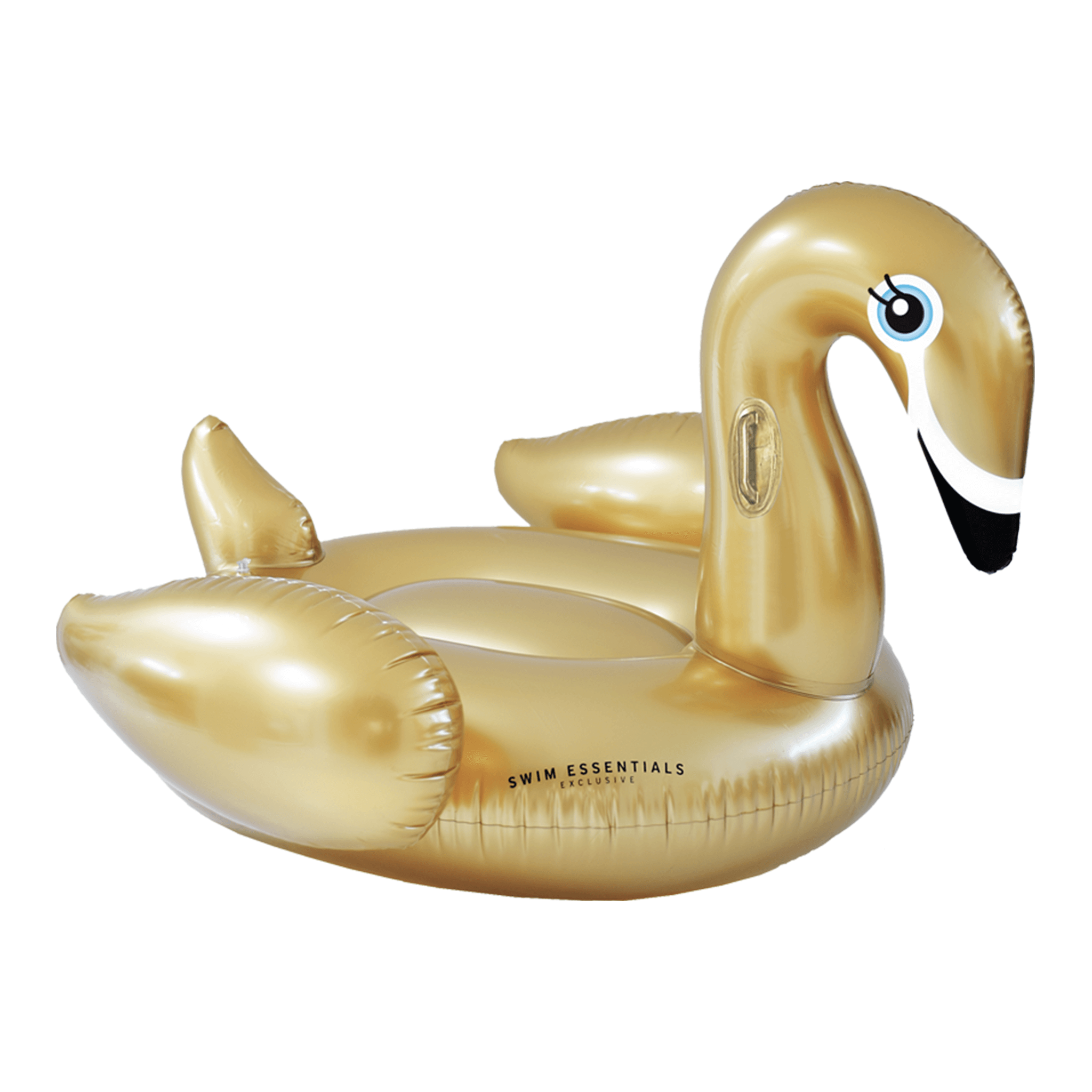 Swim Essentials Inflatable Ride On - Swan, Gold 150 cm