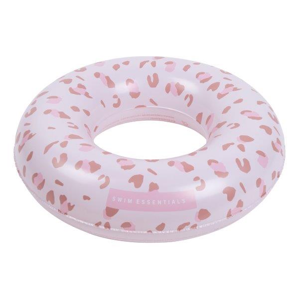Swim Essentials Inflatable Swim Ring - Old pink leopard, 55 cm image 2