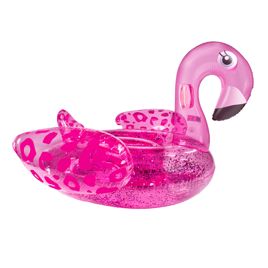 Swim Essentials Inflatable Ride On - Flamingo, Neon Pink, 150 cm