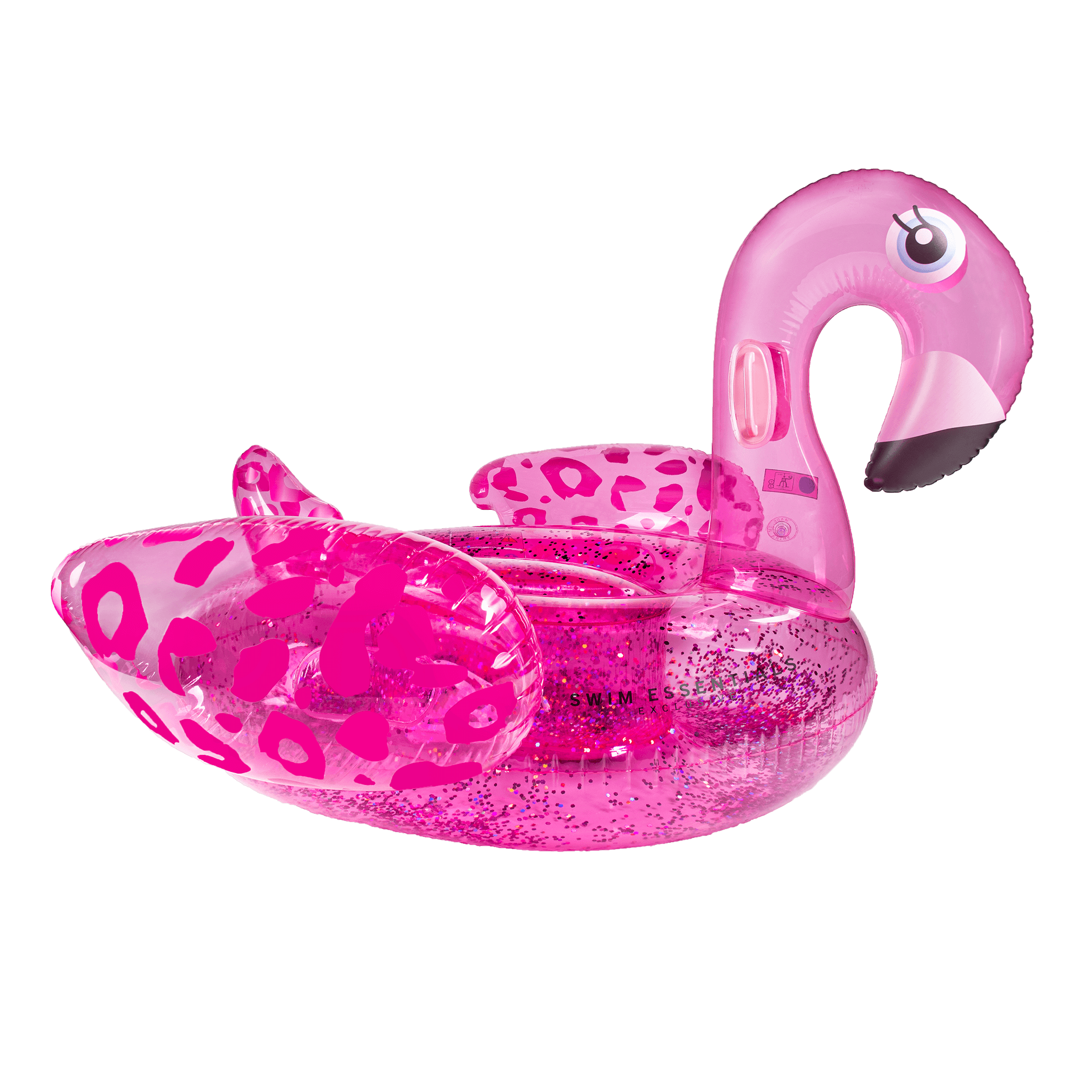 Swim Essentials Inflatable Ride On - Flamingo, Neon Pink, 150 cm