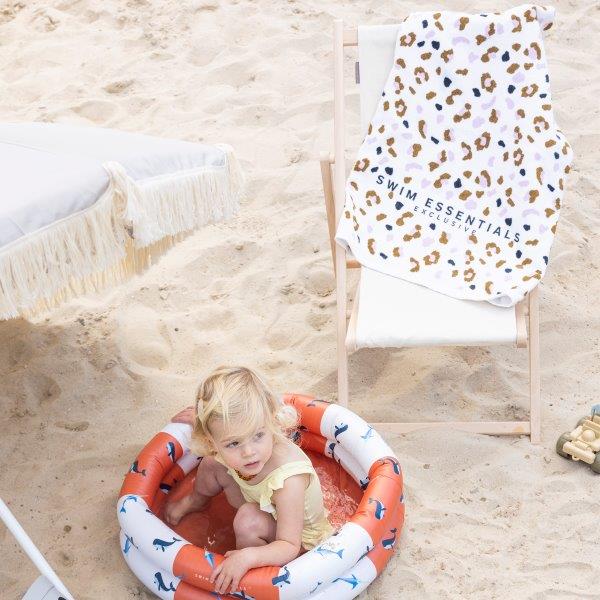 Swim Essentials Luxe Beach Towel - Khaki Leopard, 135 x 65 cm image 5