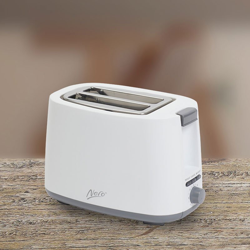 Nero White 2 Slice Toaster